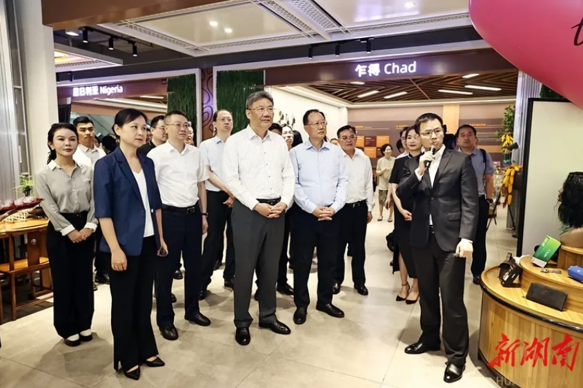 湖南農(nóng)業(yè)集團(tuán)黨委書記、董事長龔小波匯報(bào) 打造對(duì)非農(nóng)業(yè)合作產(chǎn)貿(mào)一體化新模式